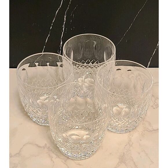 Waterford Crystal Colleen Set of 4 Short Stem Cut Old Fashioned Glasses 3½" EUC - Picture 6 of 12